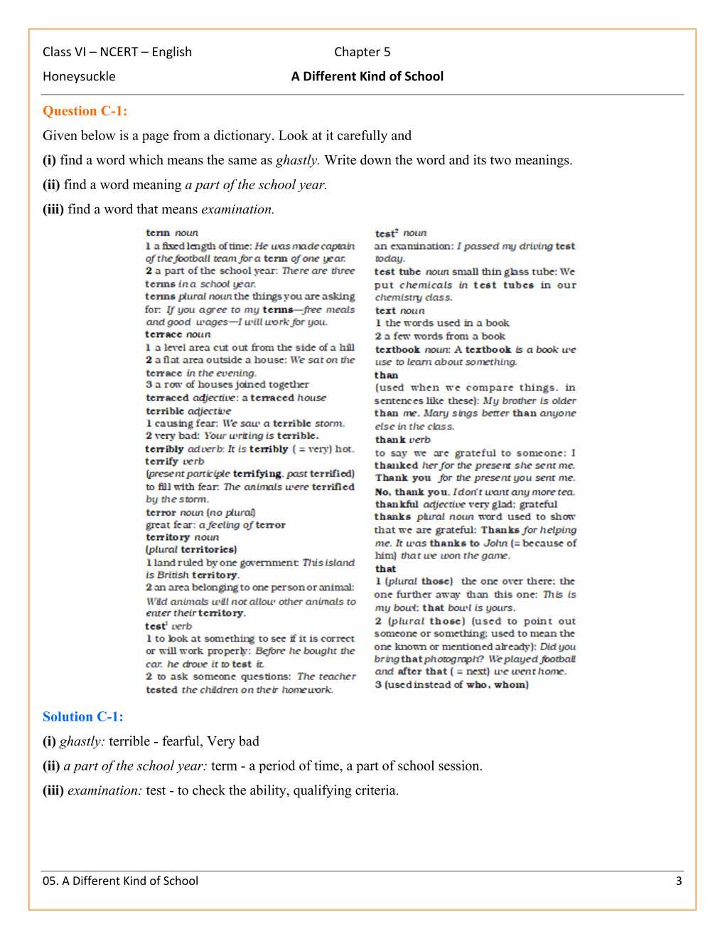ncert-solutions-for-class-6-english-honeysuckle-chapter-5-a-different