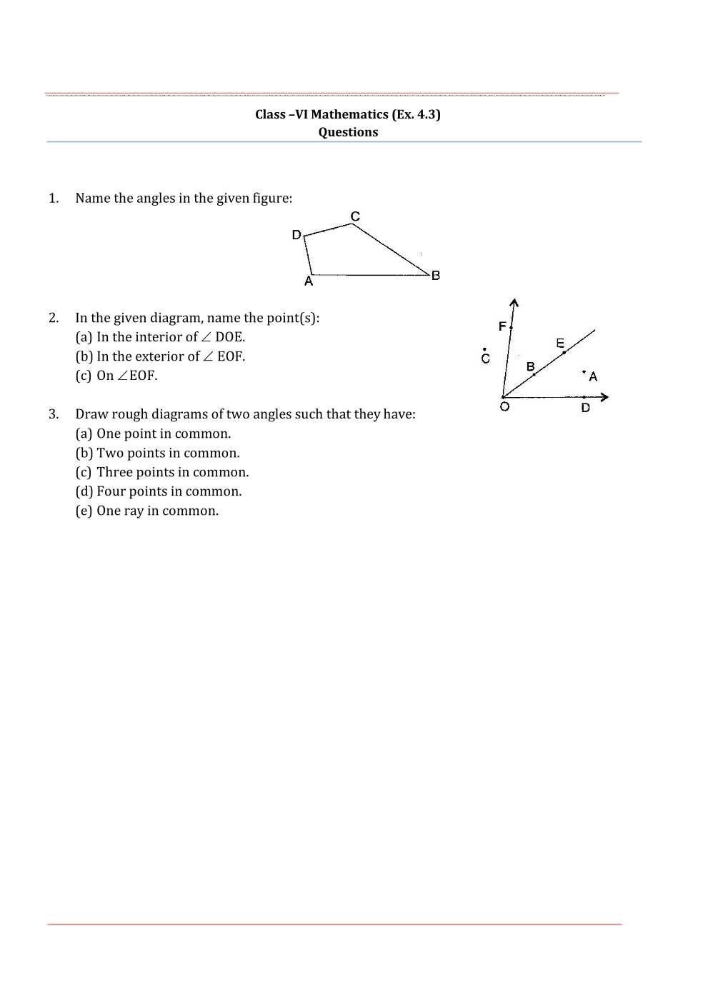 NCERT Solutions For Class 6 Maths Chapter 4
