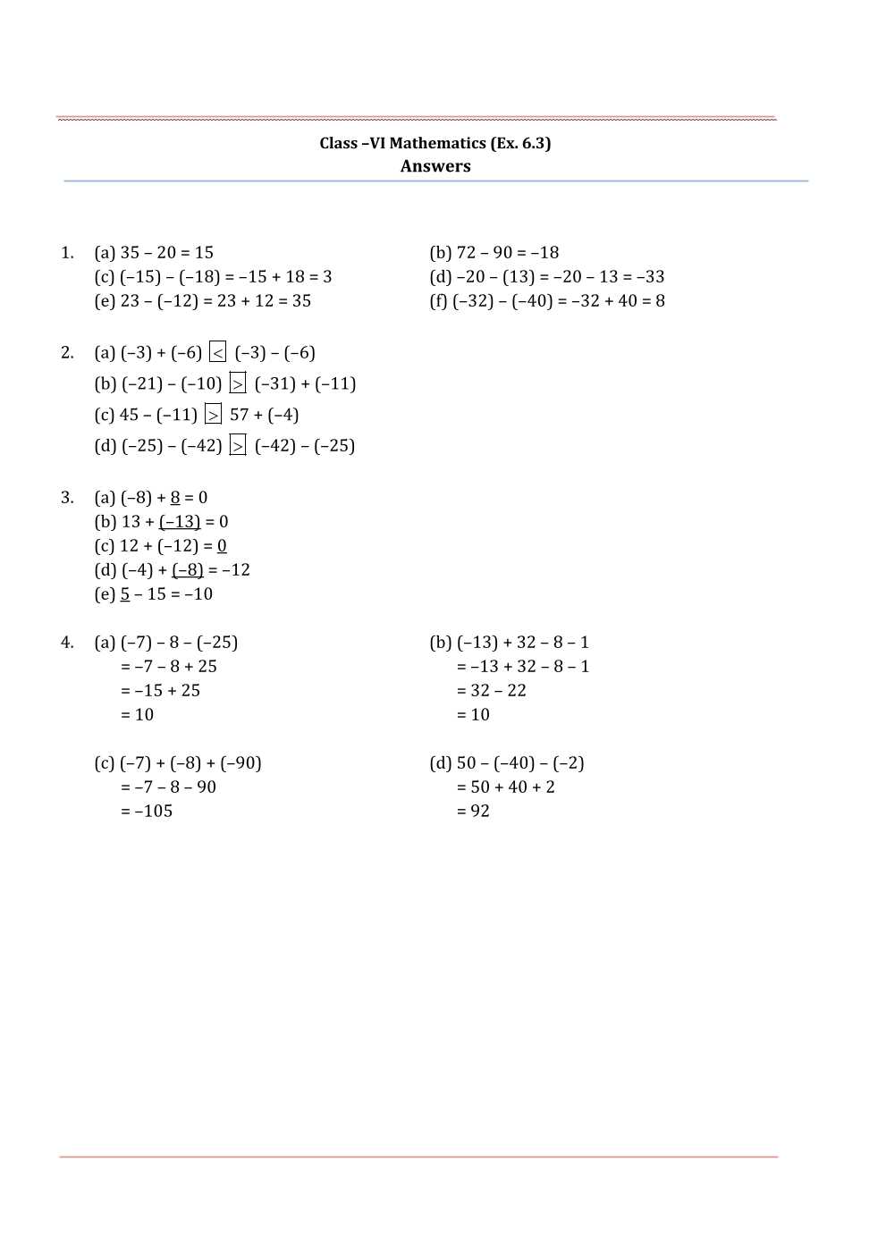 NCERT Solutions For Class 6 Maths Chapter 6