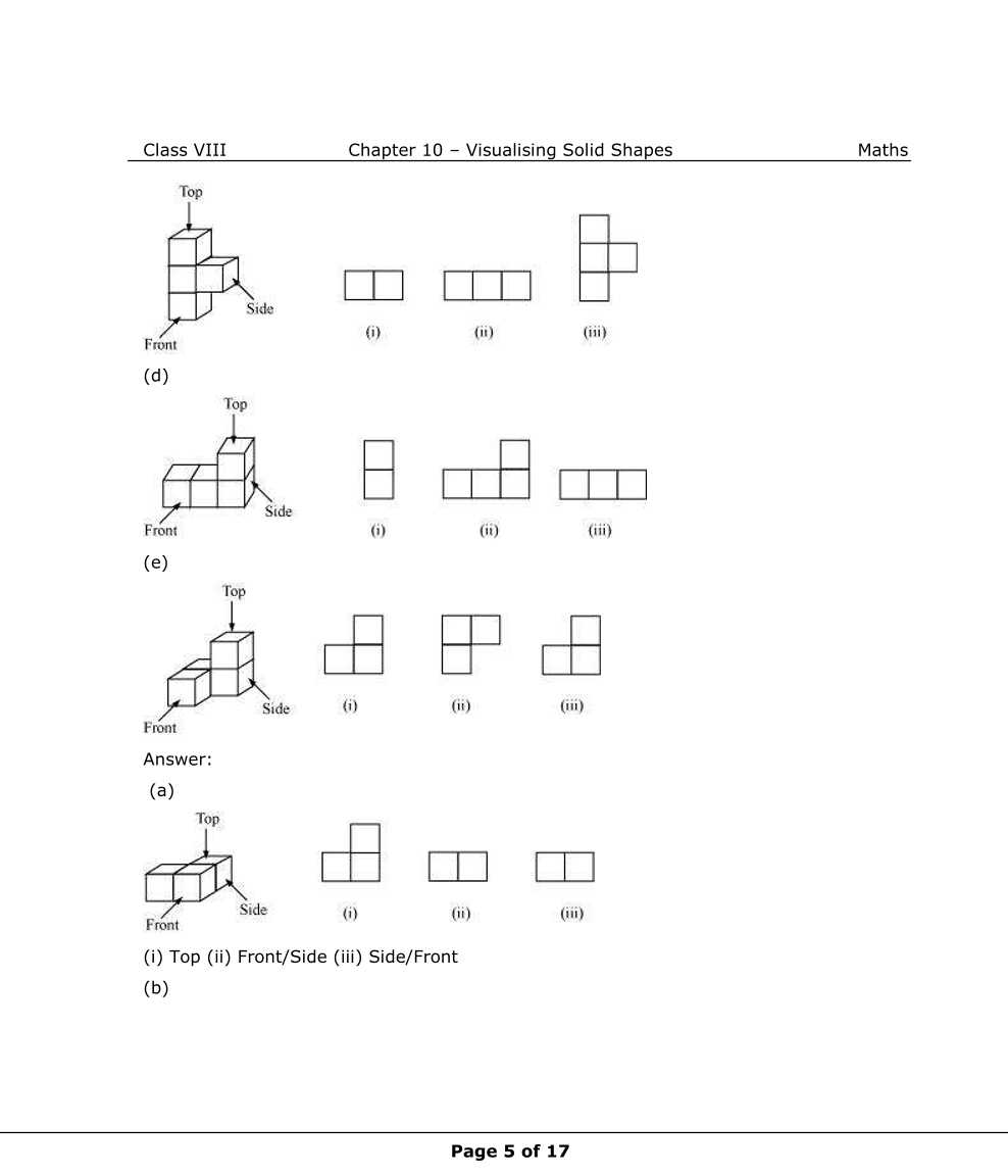 NCERT Solutions For Class 8 Maths Chapter 10