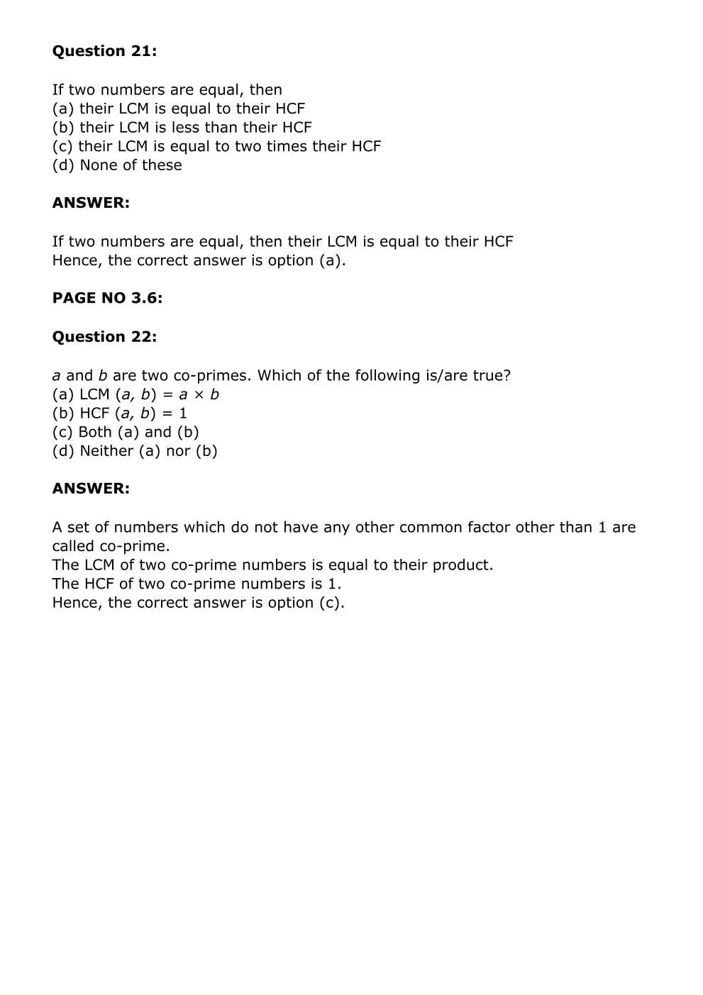 RD Sharma Solutions For Class 6 Maths Chapter 3