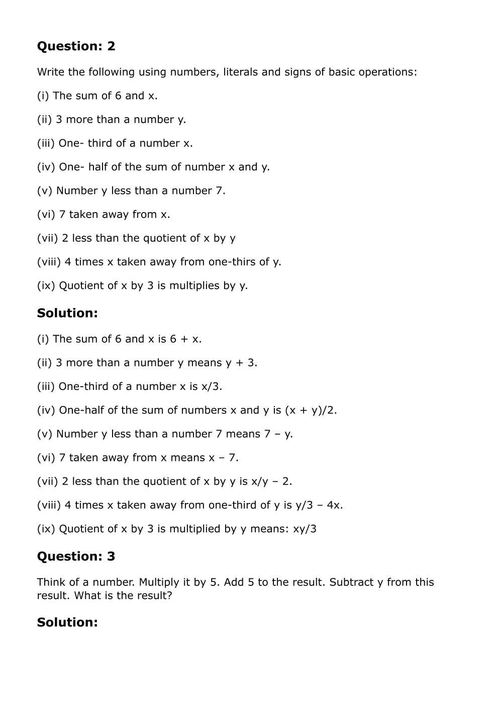 RD Sharma Solutions For Class 6 Maths Chapter 8