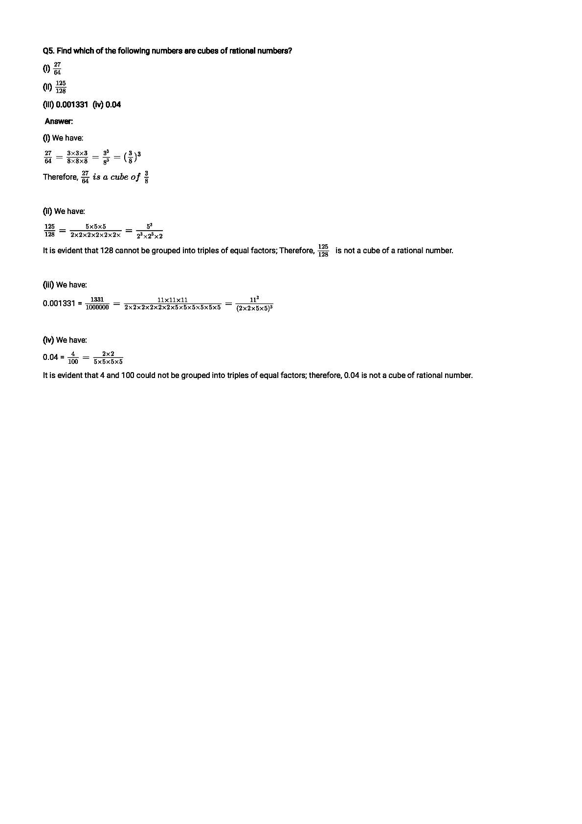 RD Sharma Solutions For Class 8 Maths Chapter 4